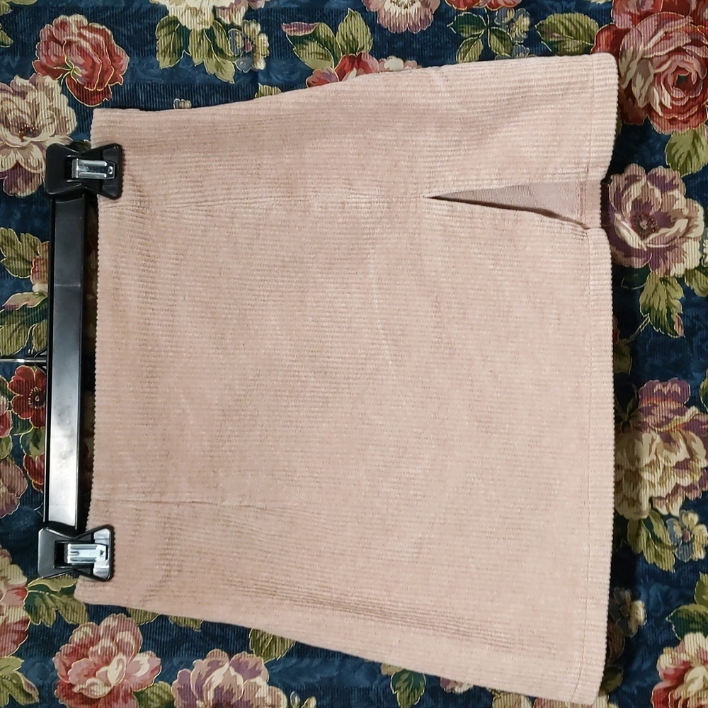 Princess Polly Blush Pink Corduroy Mini Skirt
